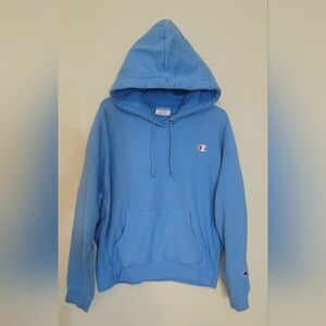 Champion Men's Light Blue Hoodie